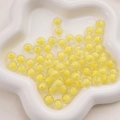 Perle in acrilico giallo smerigliato trasparente perla-in-perla per bracciali fai-da-te - Giallo Trasparente
