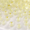 Perles de verre translucides jaune clair pour la fabrication de bijoux DIY et colliers - Style #38