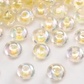 Perles de rocaille en verre jaune clair irisé 2-4mm pour la création de bijoux DIY - Style #40