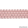Pink skull beads 13x15mm for DIY jewelry making handmade necklace bracelets accessory - Hollow Flat Skull Style (BTB1177) / Approx 27 Pieces (13x15mm) / Pink