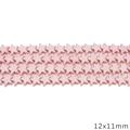 Pink synthetic turquoise star beads 12x11mm for DIY necklace and bracelet jewelry making - Star Style (BTB1177) / Approx 36 Pieces (12x11mm) / Pink