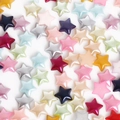 Colorful mixed star-shaped ABS pearl beads for DIY crafts and nail art decoration - Star Style / 10mm (Approx. 100 Pieces/Pack) / Random Mixed Colors