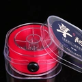 Flat elastic crystal string in bright red for jewelry making and bead threading - Red (100m)
