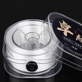 Clear elastic crystal bead cord in protective transparent case for jewelry DIY - Transparent White (60m)