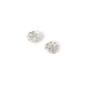 DIY silver filigree flower bead caps for jewelry making and handmade accessories - Petal Style / 9mm (300 Pieces/Pack) / White Gold