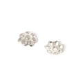 Bright silver six-petal hollow flower bead caps for DIY jewelry making and earrings - Petal Style / 6mm (1000 Pieces/Pack) / White Gold