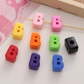 Colorful acrylic capital letter B beads for DIY jewelry making and handmade crafts - Letter B
