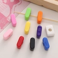 Colorful acrylic rectangle beads with large holes for DIY jewelry and necklace crafting - Letter I