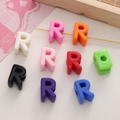 Colorful acrylic letter R beads for DIY bracelets and jewelry making kits - Letter R
