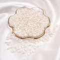 White oval acrylic imitation pearl loose beads for DIY handmade jewelry crafts - Rice Bead / 3x6mm 100 Pieces/Pack / Beige
