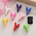 Colorful Y-shaped and square acrylic beads on a wooden stick for DIY jewelry making - Letter Y