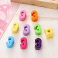 Colorful acrylic number 3 beads with large holes for DIY handmade jewelry crafting - Number 3