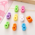 DIY colorful acrylic number 8 beads for bracelet making in mixed vibrant glossy colors - Number 8