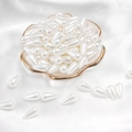 Teardrop shaped glossy beige imitation pearls for DIY jewelry making in a decorative tray - Waterdrop / 8x15mm 50 Pieces/Pack / White