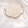 Elegant teardrop faux pearl beads in cream white for DIY jewelry making and crafts - Waterdrop / 4x8mm 100 Pieces/Pack / Beige