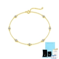 Dettaglio del bracciale moissanite oro con certificato GRA e confezione regalo - Con Certificato GRA e Confezione Regalo / Oro