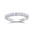 US 7 / Eternity Style (R13898-2.5) / With GRA Certificate and Black Card Gift Box / Silver
