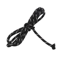 Zwart-wit 5mm gevlochten polyester koord voor doe-het-zelf en buitenbindingstouwen - Zwart