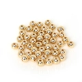 Perle rotonde in CCB oro lucido per la creazione di gioielli fai da te e braccialetti - Diametro 4mm, Foro 1.2mm, 300 Pezzi/Confezione / Oro