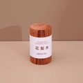 Cylindrical rosewood essential oil diffuser with natural grain and white brand label - Brazilian Rosewood 5x3cm