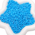 Perles en acrylique bleu de 4mm en forme de tube pour la création de bijoux DIY - 10g/Paquet Environ 300pcs / Bleu foncé