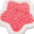 Perles cylindriques roses en acrylique 4mm pour bracelets DIY dans un bol en étoile - 10g/Paquet Environ 300pcs / Rose Pastèque
