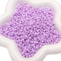 Perles tubes en acrylique violet lavande de 4mm pour bijoux DIY dans un plateau - 10g/Paquet Environ 300pcs / Mauve Clair