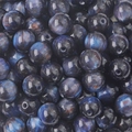Deep blue and brown starry sky resin round beads with silk luster for jewelry DIY - 10mm (10pcs/pack) / Navy Blue