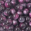 DIY purple and magenta starry resin beads with marble texture for jewelry making - 12mm (10pcs/pack) / Purple