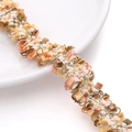 Ruban de dentelle tressée orange, crème et or pour accessoires de vêtements DIY - 2 Lignes d'Or 2cm de Largeur / Orange