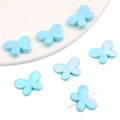 Light blue acrylic butterfly loose beads with pearlescent texture for DIY jewelry making - Blue Butterfly