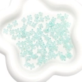 Translucent light blue resin flower beads for DIY jewelry and handmade bracelets - Transparent Blue (7mm)