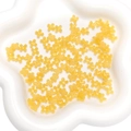 Perline a fiore a quattro petali in resina gialla per la creazione di gioielli fai da te - 7mm (Foro da 0,8mm) 20 Pezzi/Confezione / Giallo Scuro
