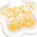 Set di perle a fiore in resina gialla trasparente per creazione di gioielli fai da te - 5mm (Foro da 0,8mm) 20 Pezzi/Confezione / Giallo Scuro