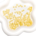 Perline a fiore a quattro petali in resina giallo chiaro per gioielli fai da te - 5mm (Foro da 0,8mm) 20 Pezzi/Confezione / Giallo