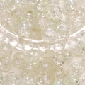 White 10mm crackle glass beads with internal ice texture for DIY jewelry making - 20Pcs/Pack / Light Green