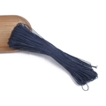 Deep blue 1mm waxed cotton cord for DIY jewelry making and handmade weaving crafts - Diameter 1mm, Approx. 60m/Pack / Dark Blue