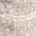 10mm clear cracked glass round beads for DIY handmade jewelry bracelets and necklaces - 20Pcs/Pack / Gray