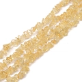 Irregular translucent yellow citrine stone beads for DIY handmade jewelry crafts - 5-10mm (Hole Size approx 1mm, Length approx 80cm, Approx 200 pcs) / Light Yellow