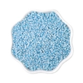 Light blue pearlescent glass seed beads for DIY handmade jewelry and necklaces - 10g/Pack (Approx. 1000 Pcs, 2mm) / Blue
