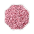 Delicate light pink cylindrical glass seed beads in a white ceramic dish for DIY jewelry - 10g/Pack (Approx. 1000 Pcs, 2mm) / Deep Pink