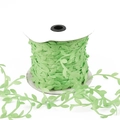 Nastro di foglie artificiali in poliestere verde chiaro per artigianato e decori - verde chiaro