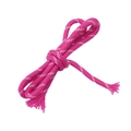 Rozerood 5mm gevlochten polyester koord met witte stippen voor DIY en veters - Rozerood