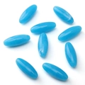 Perline ovali in acrilico blu marmorizzato per creazione di gioielli fai-da-te - Blu Zaffiro