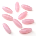 Perle in acrilico rosa a forma ovale per la creazione di gioielli fai da te con finitura - 31x12mm 500g / Rosa