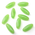 Perline ovali in acrilico verde lime traslucido con effetto marmo per gioielli fai da te - 31x12mm 500g / Verde