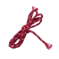 5mm rood-wit gevlochten polyester koord met kern voor DIY handwerk en sleutelhangers - Donkerrood