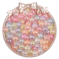 6-8mm colorful AB coated acrylic beads with aurora finish for DIY jewelry crafts - Random Mixed Colors / 10mm (Approx. 50 Pieces/Pack)