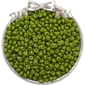 Perles en verre rondelle vert olive de 5mm pour la création de bijoux DIY et bracelets - 5mm Trou 1mm 10g/Paquet Environ 60Pcs / Vert Herbe