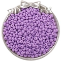 Perles de verre violettes de 5 mm pour bijoux DIY présentées dans un plateau - 5mm Trou 1mm 10g/Paquet Environ 60Pcs / Violet